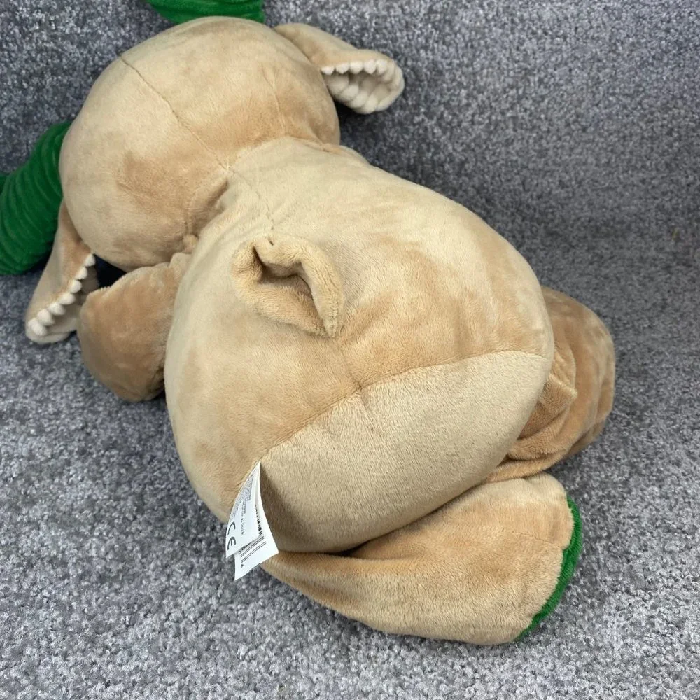 Kelly Toy Plush Stuffed Animal Moose Reindeer 22 " Rattle Head Safety Eyes Q036 - Picture 4 of 16